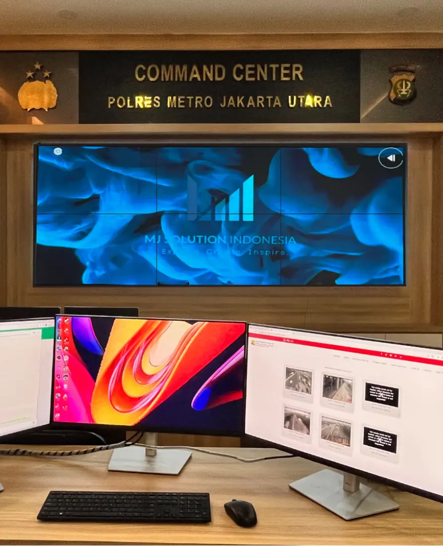 Enhancing Surveillance & Security, North Jakarta Police Implements Advanced Video Wall in Command Center